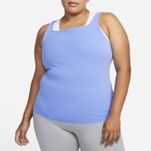 Nike Yoga Luxe Women’s Plus Size  Blue Tank Top Sz 1X NWT